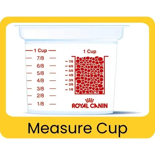 Measure Cup included in the free puppy starter kit