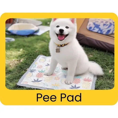 Pee Pad included in the free puppy starter kit