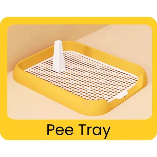 Pee Tray included in the free puppy starter kit