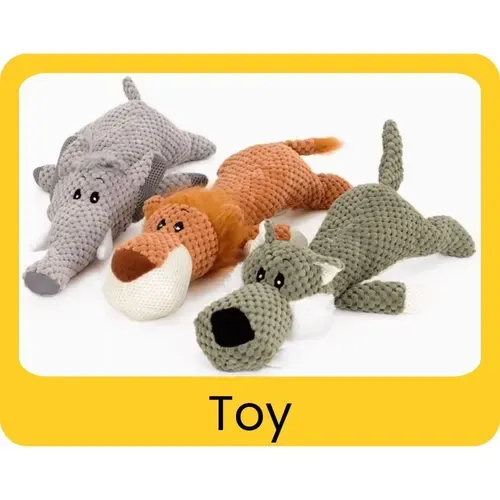 Soft Toy included in the free puppy starter kit